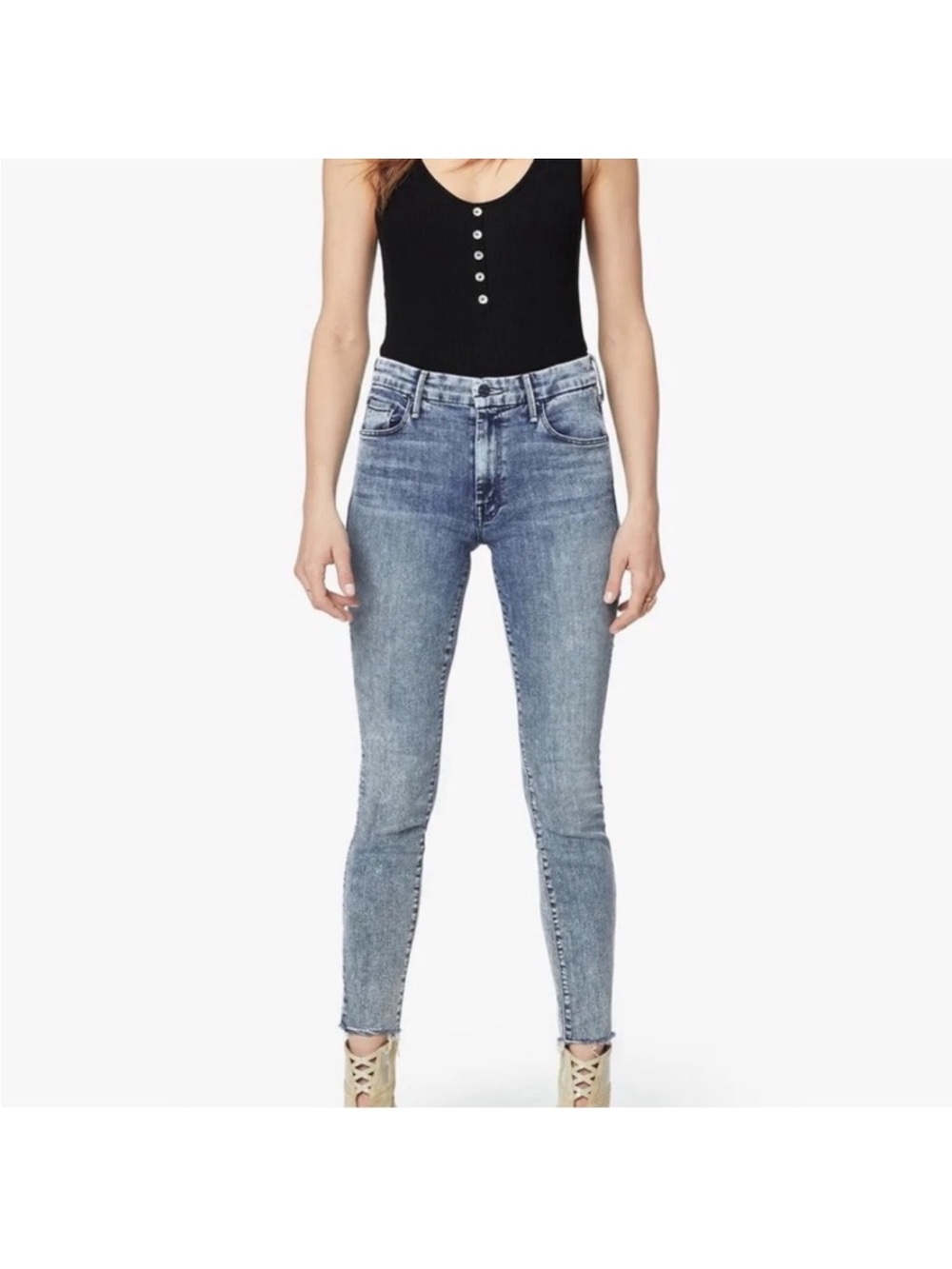 Mother Jeans The Looker Sacred Slit Skinny Women's Size 30